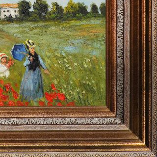 Tori Home MonetPoppy Field in Argenteuil Hand Painted Oil on Canvas