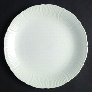 Mikasa Coquille Dinner Plate, Fine China Dinnerware   Couture Line, White, Swirl