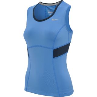 NIKE Womens Power Tennis Tank   Size XS/Extra Small, Distance Blue/navy
