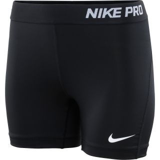 NIKE Womens Pro 5 Shorts   Size XS/Extra Small, Black/white