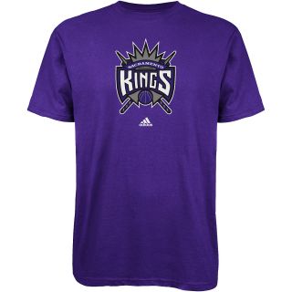 adidas Mens Sacramento Kings Full Primary Logo Short Sleeve T Shirt   Size Xl,
