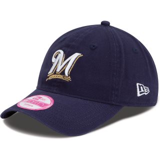 NEW ERA Womens Milwaukee Brewers Essential 9FORTY Adjustable Cap   Size