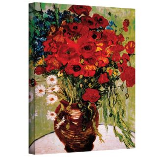 Red Poppies and Daisies by Vincent Van Gogh Painting Print on