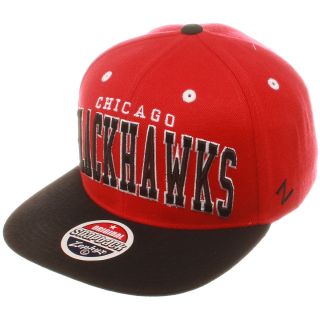 ZEPHYR Mens Chicago Blackhawks Red Super Star Snapback Cap   Size Adjustable,