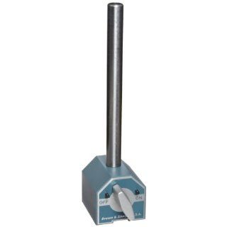 Brown & Sharpe 599 7905 Permanent Magnet Base and Upright, 2.75" Length, 2.4375" Width, 2.4375" Height Base Assembly, 0.738" Upright Diameter Indicator Stands
