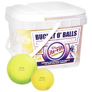 Jugs Lite Flite Baseball Bucket O Balls (B5001)