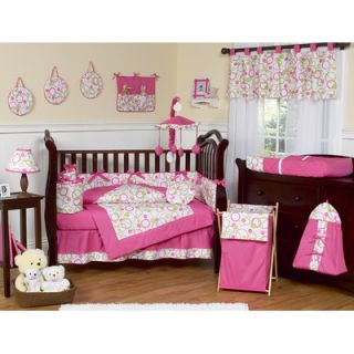 Sweet Jojo Designs Circles Pink Mod Crib Bedding Collection