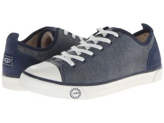UGG Evera Metallic Canvas Womens Lace up casual Shoes (Blue)