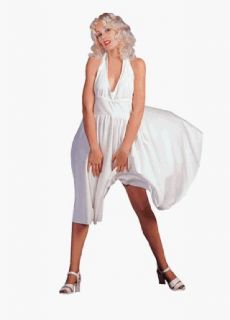 Adult Womens Marilyn Monroe Dress Costume (Size Standard 8 12) Clothing