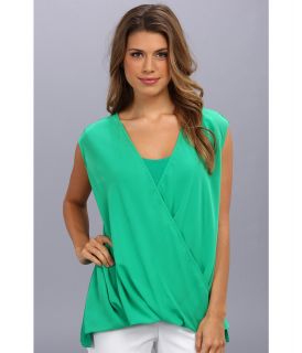 Kenneth Cole New York Demi Knit Womens Blouse (Green)