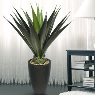 Laura Ashley Home Tall High End Realistic Silk Giant Aloe Floor Plant