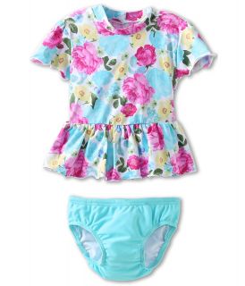 Seafolly Kids Cottage Garden Baby Sunvest Set Girls Swimwear Sets (White)