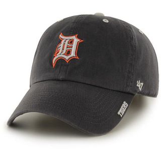 47 BRAND Mens Detroit Tigers Charcoal Ice Clean Up Adjustable Cap   Size