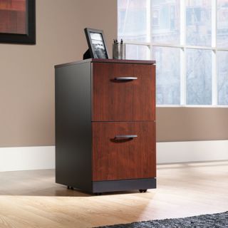 Sauder Via Two Drawer Pedestal in Classic Cherry