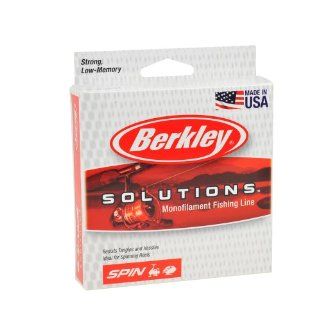Berkley Solutions Spinning Monofilament Fishing Line  Sports & Outdoors