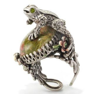 Sweet Romance Jade Frog Ring