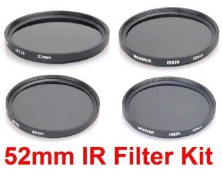 NEEWER 52MM Infrared Camera Lens Filter Kit   720 + 760 + 850 + 950nm   for Kodak, Fujifilm, Nikon, Canon Cameras + ANY Camera with a 52MM Filter Thread  Camera Lens Filter Sets  Camera & Photo
