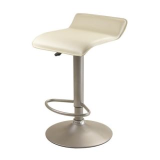 Adjustable Airlift Bar Stool in Creme