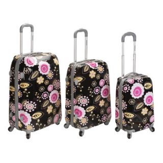 Rockland Vision 3 Piece Polycarbonate/ABS Spinner Luggage Set