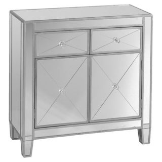 Hamilton Mirrored Cabinet in Silver