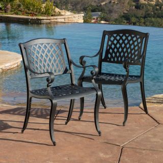 Home Loft Concept Sydney Sand Cast Aluminum Outdoor Chair (Set of 2