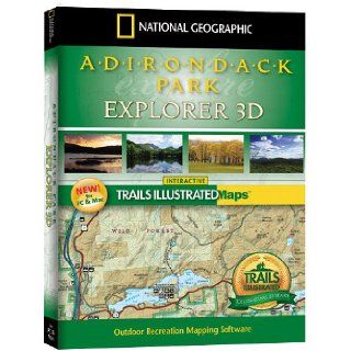 Adirondack Park Explorer 3D National Geographic Maps 9781597751315 Books