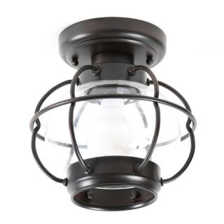Outdoor flush mount Seedy glass Oil rubbed bronze finish Portsmouth