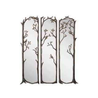 Uttermost Perching 3 Piece 75 H x 21 W Birds Mirror Set