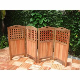 Vifah Outdoor Wood Privacy Screen
