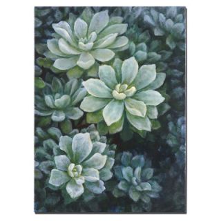 Uttermost Succulents Floral Original Painting on Canvas