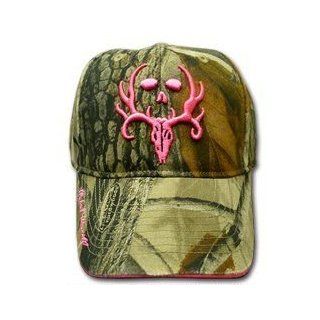 Bone Collector ~ HOT Pink Antler ~ Ladies Camo Hunting Cap Hat NEW  Sports & Outdoors