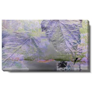 Studio Works Modern Purple Mist Leaves Gallery Wrapped Canvas Wall