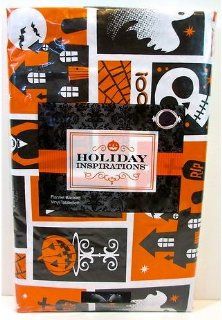 Jo ann's Holiday Inspirations Beware Patch Vinyl Tablecloth, flannel Backed, indoor/outdoor, (52x70")  
