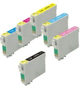 6 Pack Ink Cartridges for Artisan 700, 710, 725, 730, 800, 810, 835, 837 (T098 / T099  BK, C, M, Y, LC, LM)