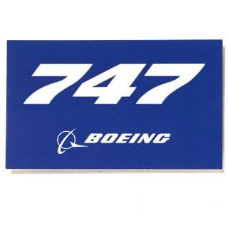 747 Blue Sticker  Boeing Sticker  