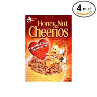 Bulk Pak Honey Nut Cheerios Cereal 4 Case 39 Ounce
