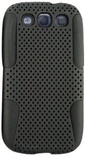 Cell Armor SAMI747 NOV E04 GG Shell Skin Case for Samsung I747 Galaxy S III   Retail Packaging   Black Skin with Black Snap Cell Phones & Accessories