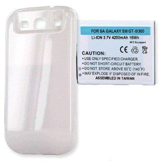 Samsung SGH I747 Cell Phone Battery (Li Ion 3.7V 4200mAh) Rechargable Extended Battery   Equipped With NFC   Replacement For Samsung Galaxy S3 Cellphone Battery Cell Phones & Accessories