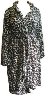 Ladies Leopard Print Super Soft Dressing Gown Uk 10 12 Usa 8  10 Nightgowns