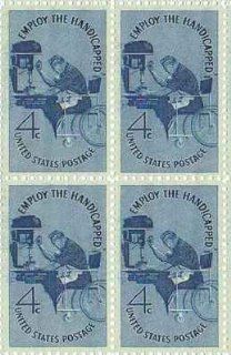 Employ the Handicapped Set of 4 x 4 Cent US Postage Stamps NEW Scot #1155 