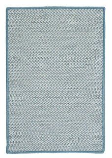 Outdoor Houndstooth Tweed SeaBlue 10ft Round