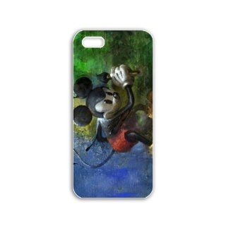 Design Iphone 5/5S Artistic Series angry mickey mouse artistic Black Case of Unique Case Cover For Guays Cell Phones & Accessories