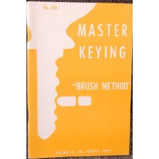 Master Keying "Brush Method" No. 730 Locksmith Ledger Books