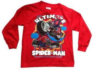 SPIDERMAN   Ultimate Spider Man   Adorable Red Longsleeve Toddler T shirt   size 5T Clothing
