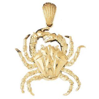 14K Gold Charm Pendant 11.6 Grams Nautical>Crabs732 Necklace Jewelry