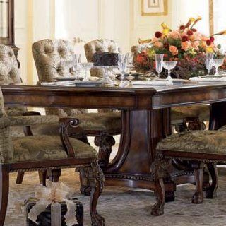 Double Pedestal Rectangular Dining Table w/ 2 20" Leaves by Hooker Furniture   Wood Tones (733 75 206)  