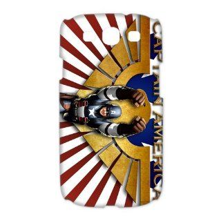 Custom Captain America 3D Cover Case for Samsung Galaxy S3 III i9300 LSM 755 Cell Phones & Accessories