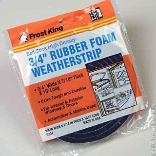 Frost King R734H Sponge Rubber Foam Tape 7/16 Inch, Black   Weather Stripping  