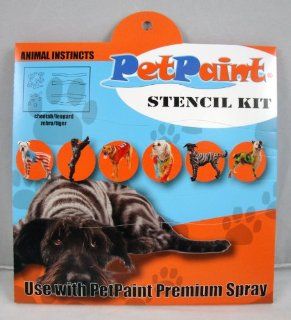 PetPaint Animal Instincts Stencil Kit for Pets, Leopard/Cheetah/Zebra/Tiger