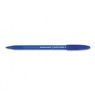 NEW   ComfortMate Ballpoint Stick Pen, Blue Ink, Medium, Dozen   6110187  Permanent Markers 